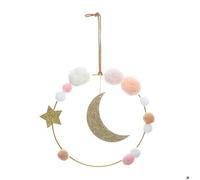 Déco murale enfant ""Bohème"" lune 14x21cm - Atmosphera Créateur d'intérieur