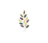 Déco Murale Feuilles "Colorful" 31cm Multicolore