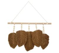 Atmosphera – Déco murale Feuilles Odina – Bois & Tissu – L58 cm – Naturel