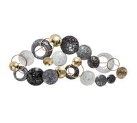 Déco murale ""Lali"" en métal bleu 93x43cm - Atmosphera createur d'interieur