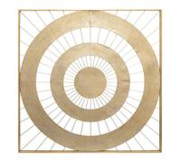 Atmosphera - Déco Murale Louise dorée - métal 90x90 cm