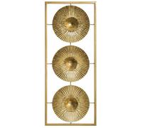 Déco murale métal doré 25x61cm - Atmosphera createur d'interieur - Doré