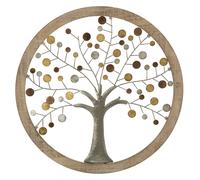 Déco Murale Ronde "Arbre de Vie" 61cm Multicolore
