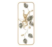 Déco murale singe en métal doré 28,6x3,8x74,3 cm