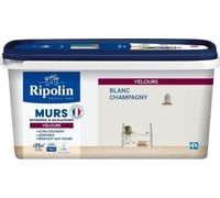 Déco murs boiseries & radiateurs blanc champagny velours - RIPOLIN - 2,5 L