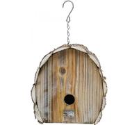 Déco Nichoir en bois Décoration de jardin Nature Shabby Chic Blanc H22cm L21cm