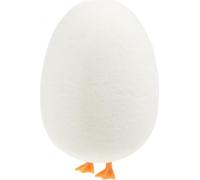 Déco Oeuf avec pattes Crème Drôle de décoration de table de Pâques Printemps H13cm 4er Set