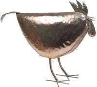 Déco poule Décoration métal rose vintage métal oiseau jardin accessoire maison 51×16×36cm