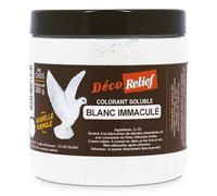 Déco Relief - Colorant Alimentaire Blanc Immaculé 300 g - Colorant Soluble en Poudre - Ingrédient Cuisine & Pâtisserie - Pour Crèmes au Beurre, Chocolat, Pâtes d’Amande, Ganaches - CH35