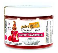 Déco Relief - Colorant Alimentaire Rose Framboise 100 g - Colorant Liposoluble en Poudre - Ingrédient Cuisine & Pâtisserie - Pour Crèmes au Beurre, Chocolat, Pâtes d’Amande, Ganaches
