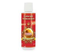 Déco Relief - Colorant liquide Professionnel à base d'eau ROUGE 125ml - Spécial Aérographe - Pour Pâtisserie, Cuisine - Colorant Alimentaire - A09.