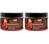 Déco Relief - Colorant Soluble Rouge Tomate 20 g - Colorant Professionnel pour Confiserie à base de Chocolat, Pâtisserie (Lot de 2)