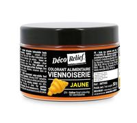 Déco Relief - Colorant Viennoiserie Jaune 50 g - Colorant Alimentaire en Poudre - Croissant - Ingrédient Pâtisserie Professionnel - INTV03