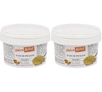 Déco Relief - Pâte de Praliné Amandes 200 g - Ingrédient Profesionnel our Cuisine, Pâtisserie (Lot de 2)