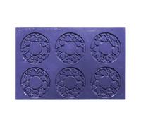 Déco Relief - Tapis en Silicone Déco Tuile Tutti Frutti ⌀ 8 cm - Moule pour Créer des Tuiles Croustillantes - Décoration Pâtisseries - 0TU16