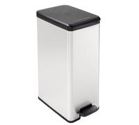 DECO SLIM BIN Poubelle rectangulaire à pédale 40L - Veba Veba