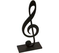 Tendances Fêtes - DÉCO TABLE NOTE DE MUSIQUE BOIS 9X18X4CM NOIR