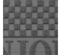 Deco Tapis 1740161 Tapis d'Entrée Demi-Lune Bonjour Polypropylène/Cao Gris 75 x 45 cm