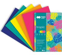 DECO Tropic bloc de couleurs A4 20 feuilles Happy Color