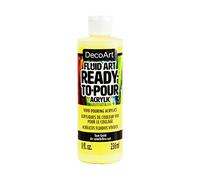 DecoArt FluidArt Ready-To-Pour Acrylic Paint 8oz-Sun Gold -DFA-31