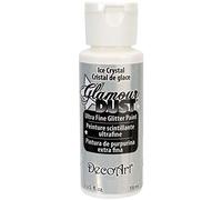 DecoArt Glamour Dust Peinture à paillettes, Crystal de glace
