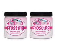 DecoArt - Love, Color Frosting, peinture acrylique, lot de 2 bocaux de 237 ml