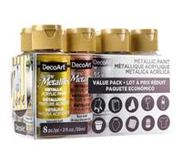 DecoArt PACK 8 AMERICAINE DAZZLING METALLICS 59 ML