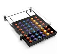 DecoBros Support de tiroir en verre trempé pour capsules Nespresso OriginalLine
