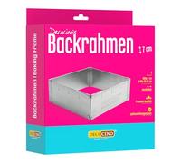 Decocino Cadre de cuisson - Extensible - Moule à gâteau en acier inoxydable de 7 cm de haut - Idéal pour cuire, façonner et superposer des gâteaux d'anniversaire, des gâteaux de mariage