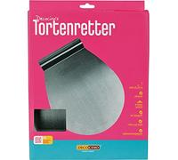 Decocino Sauveur de gâteau - 26 x 32 cm - Accessoire de cuisson de qualité supérieure en acier inoxydable pour soulever et transporter des gâteaux, des tartes, etc. - Passe au lave-vaisselle