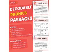 Decodable Phonics Passages Grade 2: Strengthen Reading and Comprehension Skills for Kids, Fun and Engaging Decodable Texts and More with Phonics and ... 5, 6 (Comprehension Passages Book Ages 7-8 )