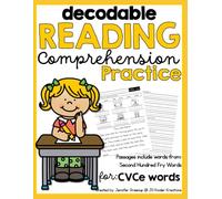 Decodable Reading Comprehension Practice: for CVCe Words| CVCe Decodable Passages with Comprehension Questions| 8.5x11 inches, 83 Pages| For First ... Grade Readers| For Teachers and Homeschooling