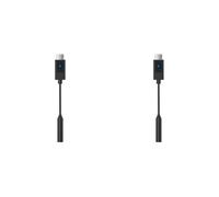 Décodateur Numérique Portable Double USB Type-C vers Prise Jack 3,5 mm - Amplificateur Audio Professionnel avec Égaliseur à 4 Niveaux pour Smartphone et Tablette