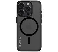Coque MagSafe pour iPhone 15 Pro Robuste Contour antidérapant Decoded Grip Case Noir Noir Transparent