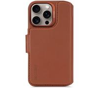 Decoded Bags Étui pour iPhone 16 Pro – Folio MagSafe, porte‑cartes et coque détachable Marron