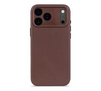 Decoded Coque iPhone 17 Pro Max – Cuir ECCO Premium, MagSafe, Protection caméra, Anti-rayures, Brun