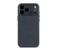 DECODED Coque pour iPhone 17 Pro Max Cuir ECCO Premium MagSafe Protection Caméra Anti-rayures Bleu