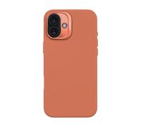 DECODED Coque en Silicone pour iPhone 16 Plus, Finition Soft-Touch Premium, Revêtement Antibactérien, Compatible MagSafe, Protection Antichute, Résistante aux Rayures, Boutons Métalliques, Rose