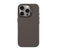 DECODED Coque en silicone pour iPhone 16 Pro, compatible MagSafe, matériau liquide doux au toucher, coque de protection intégrale, bords surélevés pour protéger l'écran et l'appareil photo, noir