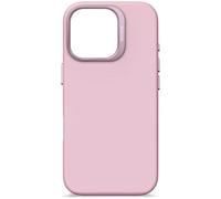 DECODED Coque en Silicone pour iPhone 16 Pro, Finition Soft-Touch Premium, Revêtement Antibactérien, Compatible MagSafe, Protection Antichute, Résistante aux Rayures, Boutons Métalliques, Violet