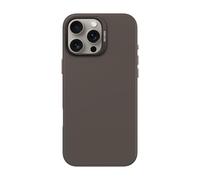 DECODED Coque en Silicone pour iPhone 16 Pro Max, Finition Soft-Touch Premium, Revêtement Antibactérien, Compatible MagSafe, Protection Antichute, Résistante aux Rayures, Boutons Métalliques, Noir