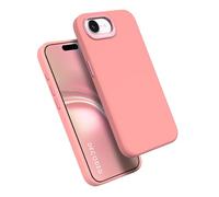 Coque pour iPhone 16e MagSafe Antimicrobe Soft Touch Rose clair