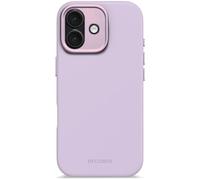 DECODED Coque en Silicone pour iPhone 17, Premium Soft-Touch, Revêtement Antibactérien, Compatible MagSafe, Protection Contre les Chutes, Résistant aux Rayures, Violet Lavande