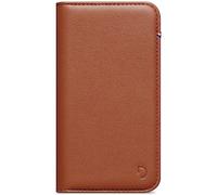DECODED Coque Portefeuille - iPhone 13 Pro - Coque de Protection - Étui à Rabat - Cuir Européen de Haute Qualité - Protection Complète - Marron