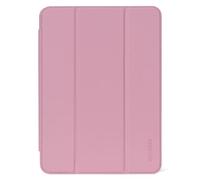 DECODED Coque pour iPad 11 (A16) / iPad 10, Silicone Slim, Rose | Silicone texturé, dos renforcé, support trois volets, veille/réveil auto, fixation magnétique Pencil, doublure microfibre