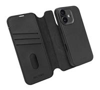 DECODED Coque pour iPhone 17, 2-en-1, Détachable, Cuir ECCO Premium, Compatible avec MagSafe, Magnétique, Protection Caméra, Bouton Camera Control, Anti-Rayures, Noir
