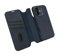 DECODED Coque pour iPhone 17, 2-en-1, Détachable, Cuir ECCO Premium, Compatible avec MagSafe, Magnétique, Protection Caméra, Bouton Camera Control, Anti-Rayures, Bleu