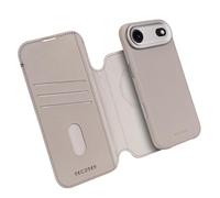 Decoded Bags – Étui folio iPhone 17 Air MagSafe en cuir avec coque détachable Beige