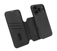 DECODED Coque pour iPhone 17 Pro, 2-en-1, Détachable, Cuir ECCO Premium, Compatible avec MagSafe, Magnétique, Protection Caméra, Bouton Camera Control, Anti-Rayures, Noir