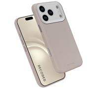 DECODED Coque pour iPhone 17 Pro, Cuir ECCO Premium, Compatible avec MagSafe, Magnétique, Protection Caméra, Bouton Camera Control, Anti-Rayures, Beige